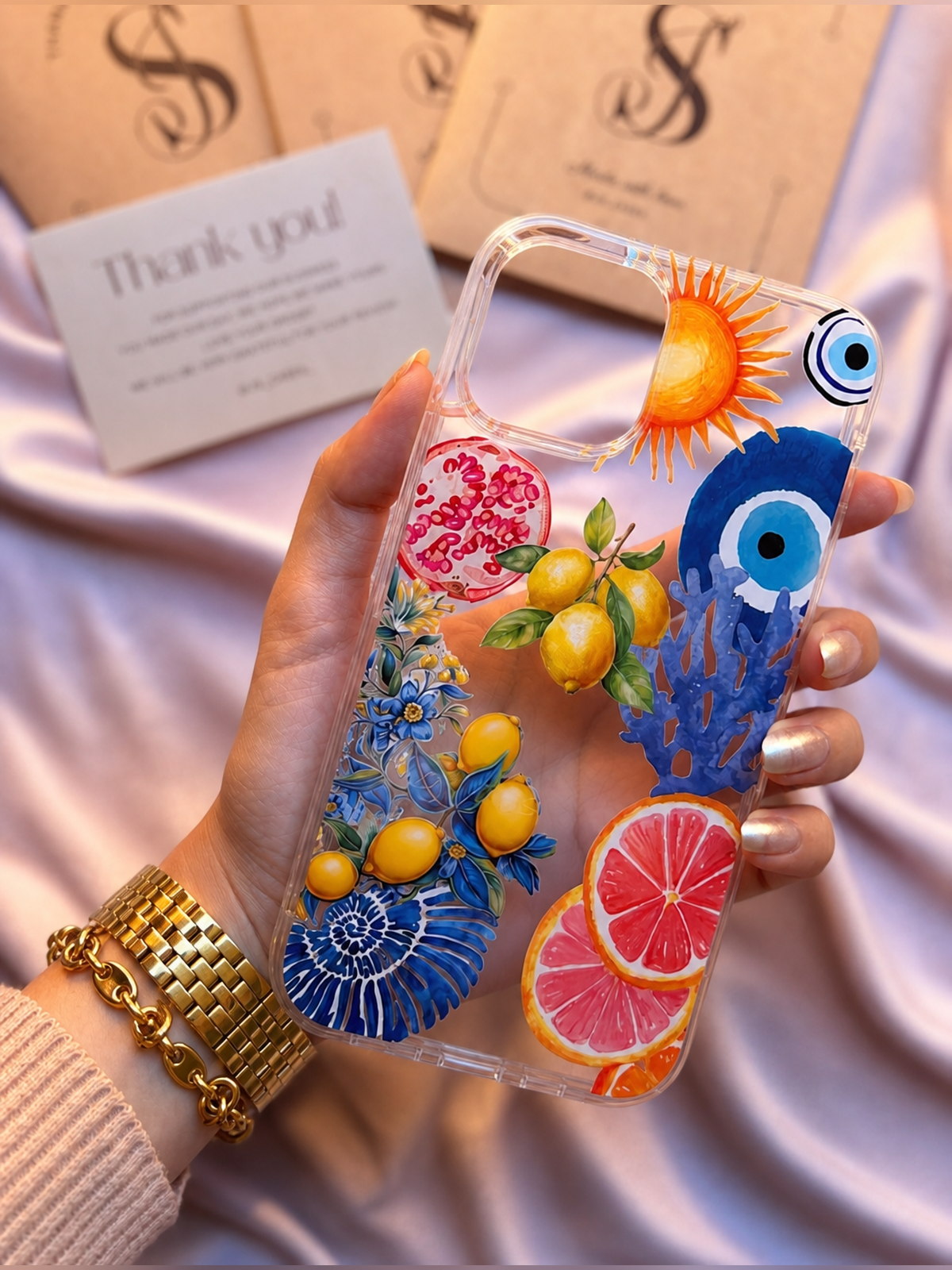 Lemon Kisses Ocean Wishes phone case - Js Cases