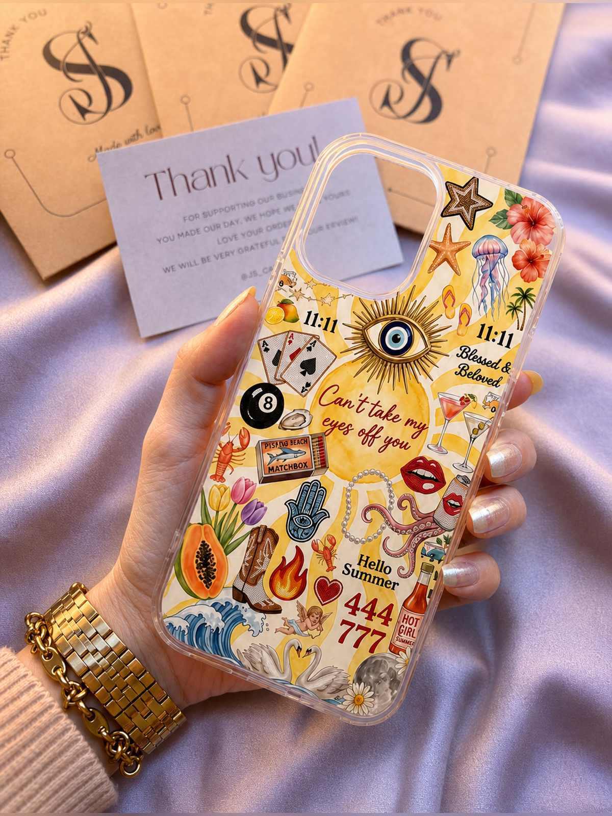Hotter Days Longer Stares phone case - Js Cases