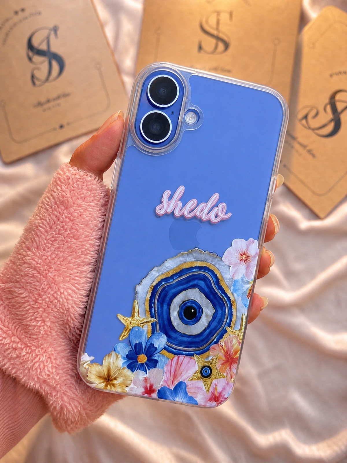 Custom name Floral Protection phone case - Js Cases