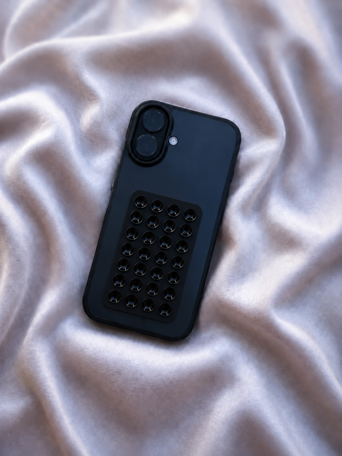 Black Sticky Patch phone accessory - Js Cases