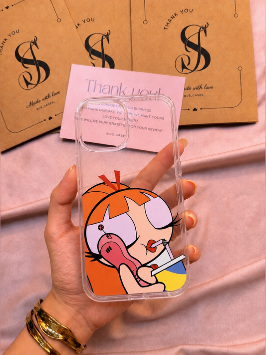 Chilling Powerpuff acrylic phone case - Js Cases