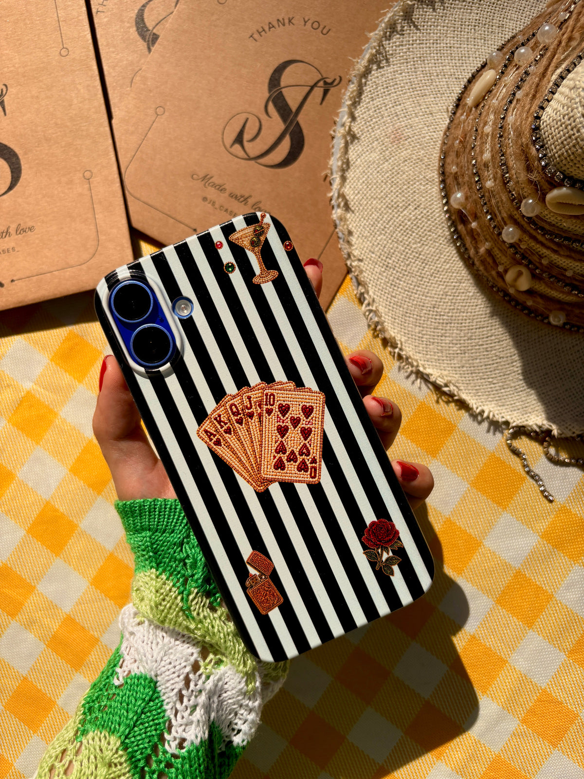 The Winning Hand Born to Win phone case - view 2 - Js Cases