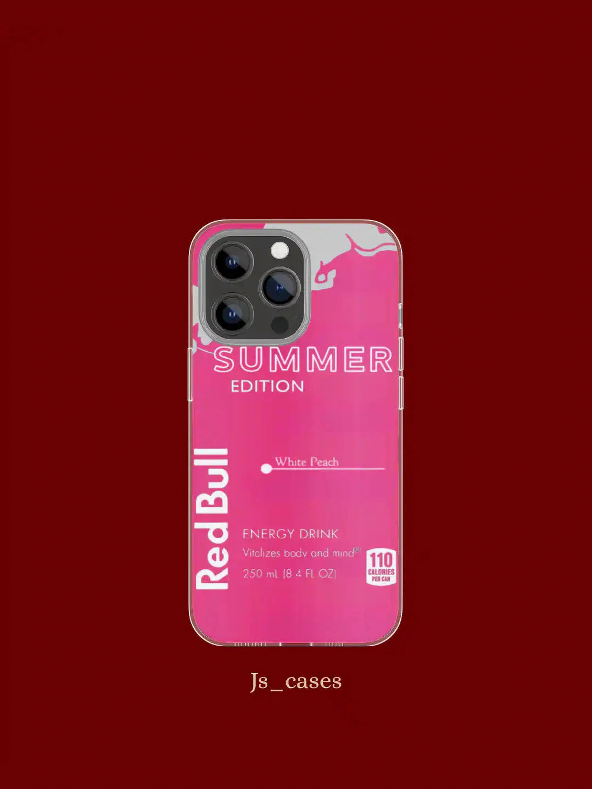 Redbull Summer White Peach Edition phone case - view 2 - Js Cases