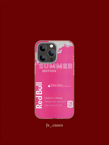 Redbull Summer White Peach Edition phone case - view 2 - Js Cases