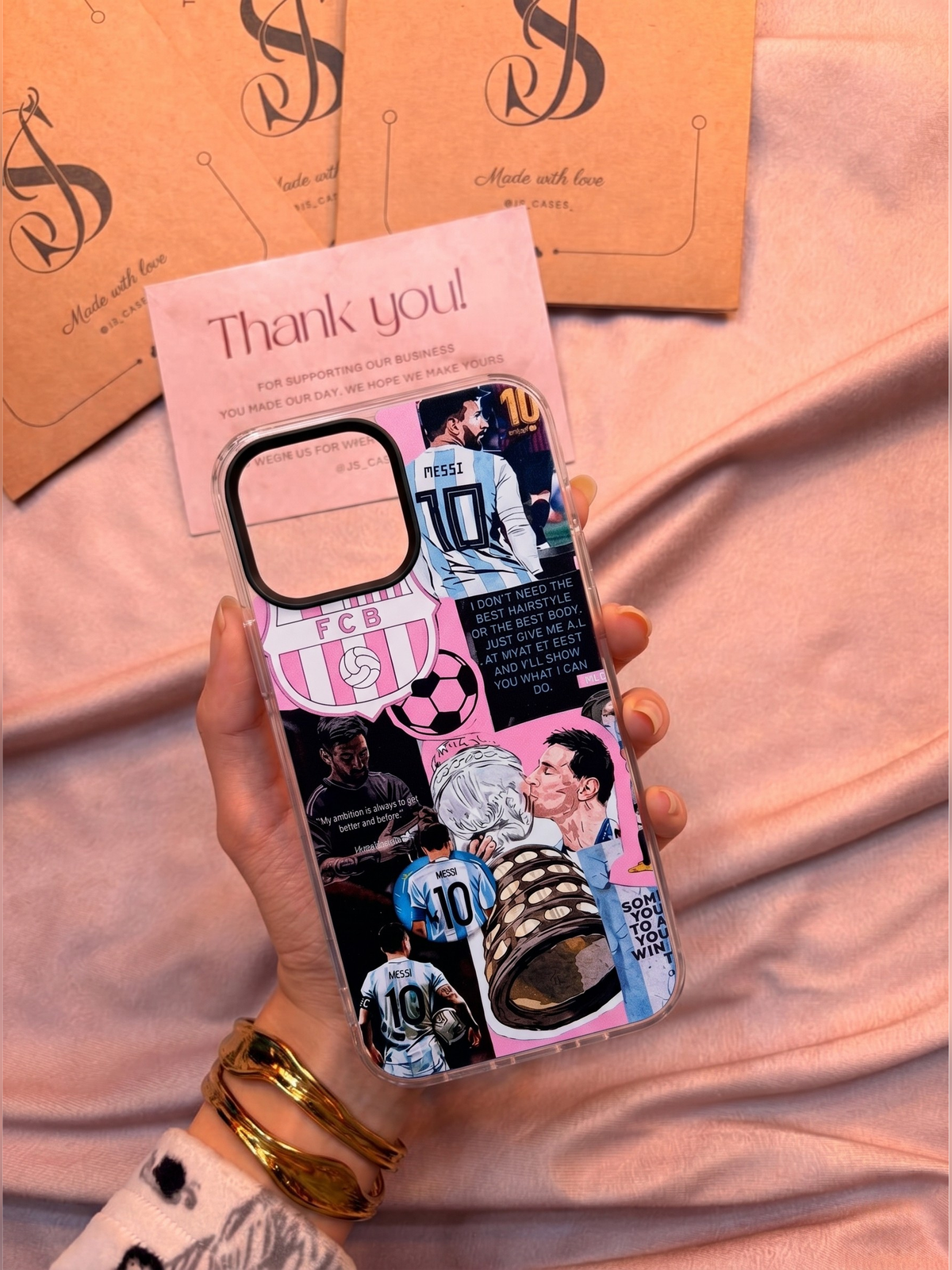 Messi FCB acrylic phone case - Js Cases