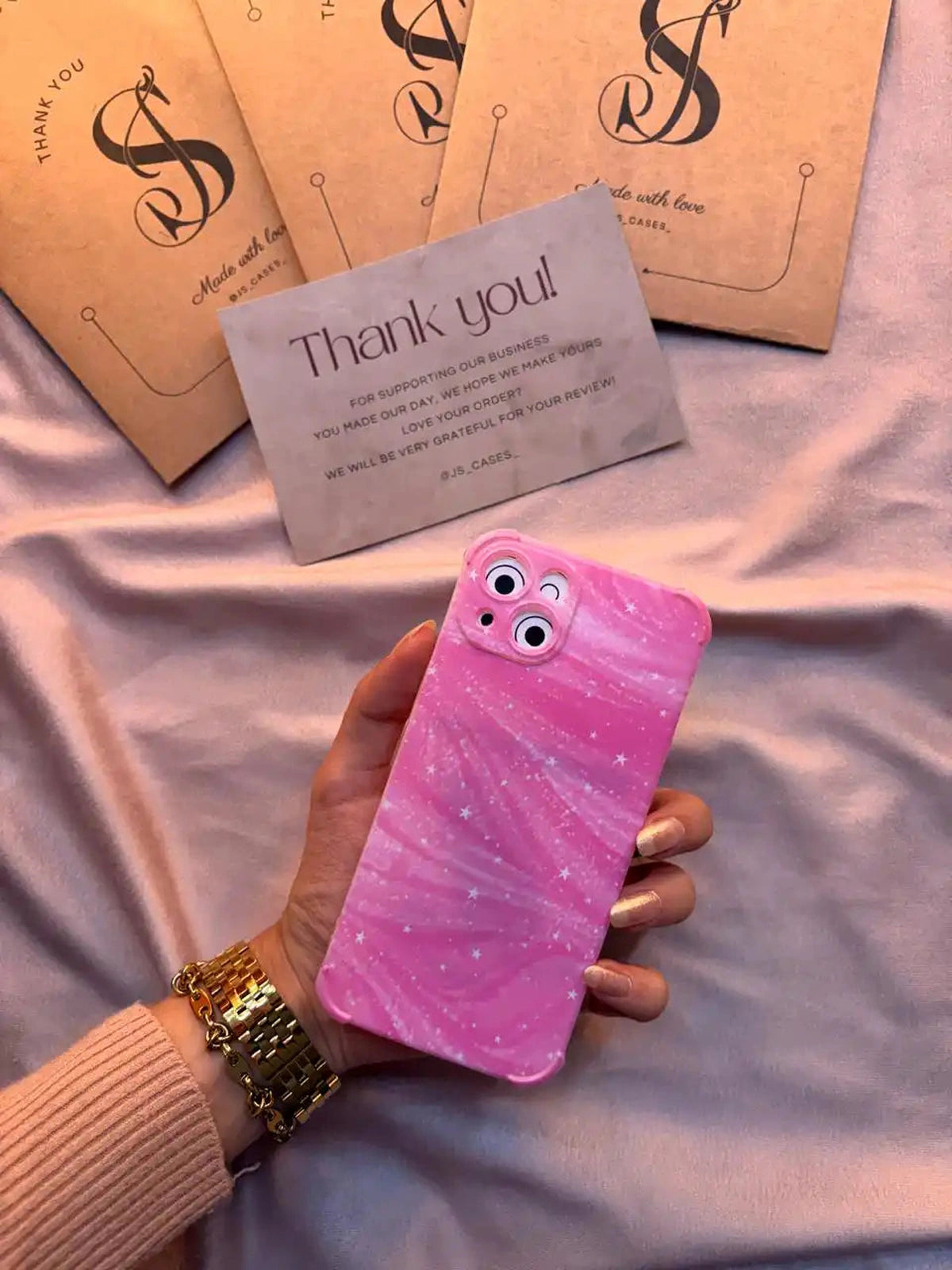 Pink Sparkle phone case - Js Cases