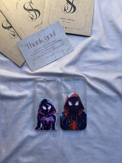 Spiderman and Woman bundle phone case - Js Cases